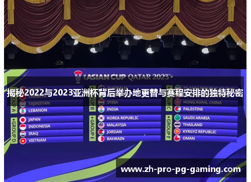 揭秘2022与2023亚洲杯背后举办地更替与赛程安排的独特秘密